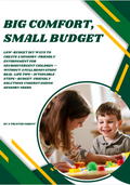 Big Comfort, Small Budget